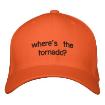 ¿dónde está el tornado? gorra de béisbol