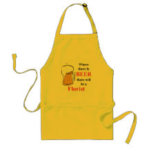 Donde hay cerveza - florista delantal