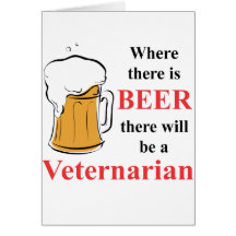 Donde hay cerveza - Veternarian Tarjetas