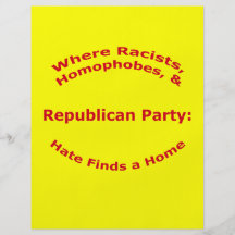 Donde racistas, Homophobes, y odio Tarjetón