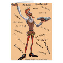 DONQUIXOTE EN la TRADUCCIÓN - 400 AÑOS - Cervantes Tarjetón