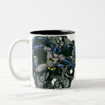 Doodle 2 de los cráneos/de la tinta de Batman Taza