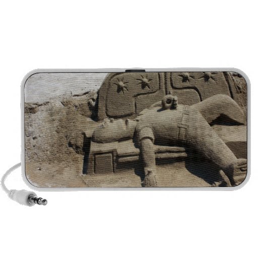 Doodle borracho de la escultura de la arena del ho mini altavoz
