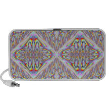 Doodle colorido del diseño del fractal altavoces de viaje