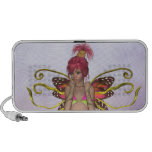 Doodle de hadas de la mariposa de la fresa mp3 altavoz