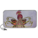 Doodle de hadas de la mariposa de la fresa mp3 altavoces