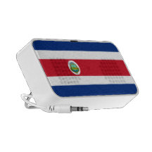 Doodle de la bandera de Costa Rica Portátil Altavoz