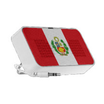 Doodle de la bandera del estado de Perú Altavoz De Viajar