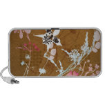 Doodle de las flores del vintage altavoz