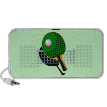 Doodle de los tenis de mesa del ping-pong iPod altavoces