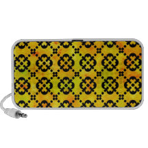 Doodle del amarillo de la fruta cítrica notebook altavoz