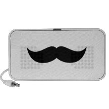 Doodle del bigote altavoz de viajar