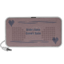 Doodle del boda de Woodrose Laptop Altavoces