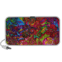 Doodle del fractal del teñido anudado mp3 altavoz
