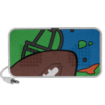 Doodle del fútbol portátil altavoces