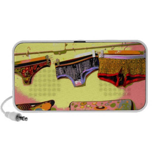 Doodle enrrollado de la ropa interior PC altavoces