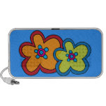 Doodle portátil de OrigAudio de las flores maravil Laptop Altavoces