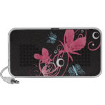 Doodle rosado de la orquídea mp3 altavoces