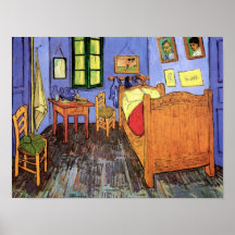 Dormitorio de Van Gogh en el poster de Arles