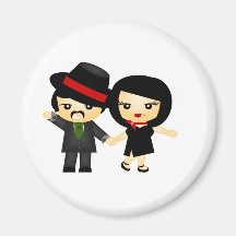 Dos al tango imán de frigorifico