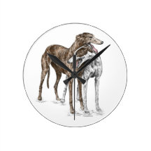 Dos amigos del perro del galgo relojes