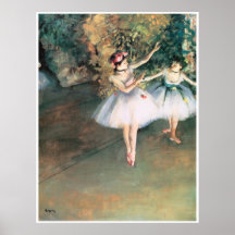 Dos bailarines en una etapa, 1874 - Edgar Degas Impresiones