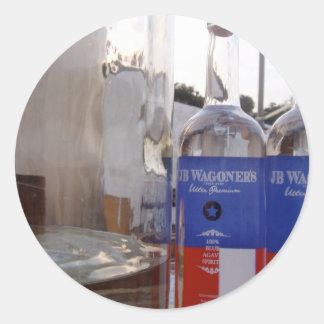 Dos botellas. Un descenso Pegatinas