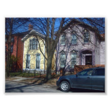 Dos casas del Victorian en el búfalo Nueva York Foto