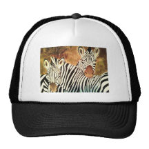 dos cebras gorros bordados