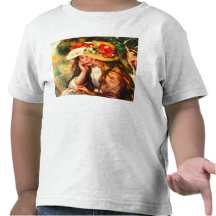 Dos chicas de lectura en un jardín de Pedro Renoir Camisetas