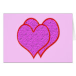 Dos corazones felicitación