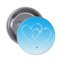 Dos corazones pins