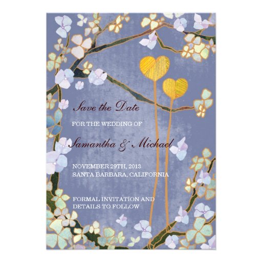 Dos corazones que casan reserva las invitaciones d anuncios personalizados