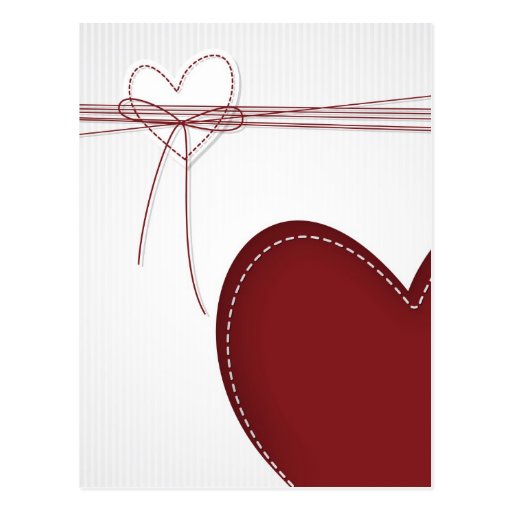 Dos corazones tarjetas postales