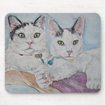dos de gatos buenos alfombrillas de raton 