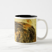 Dos gatos taza de café