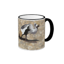 Dos grúas egipcias tazas de café