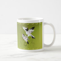 Dos grúas en Bamboo_Mugs Taza De Café