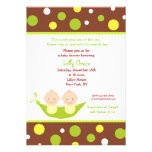 Dos guisantes en una vaina hermanan invitaciones d invitaciones personalizada