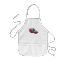 Dos lirios de agua rosados delantales