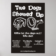Dos perros aparecieron el poster