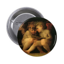 Dos querubes que leen por Rosso Fiorentino Pin