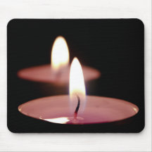 Dos velas alfombrilla de ratones