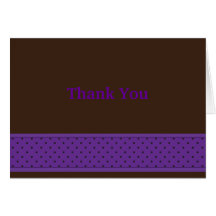 DotStrip Notecard-Violeta/Brown Tarjetón
