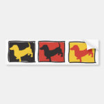Doxie-3-BOX Etiqueta De Parachoque