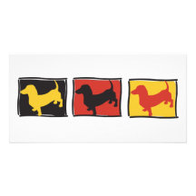 Doxie-3-BOX Tarjeta Con Foto Personalizada