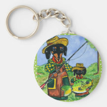Doxies del día de padres llavero personalizado