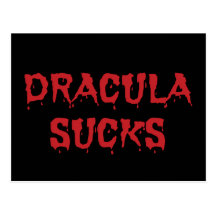 Drácula chupa tarjetas postales