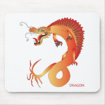 Dragón a todo color tapetes de ratón