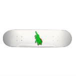 Dragón agarrado Verde-Rojo Patin Personalizado